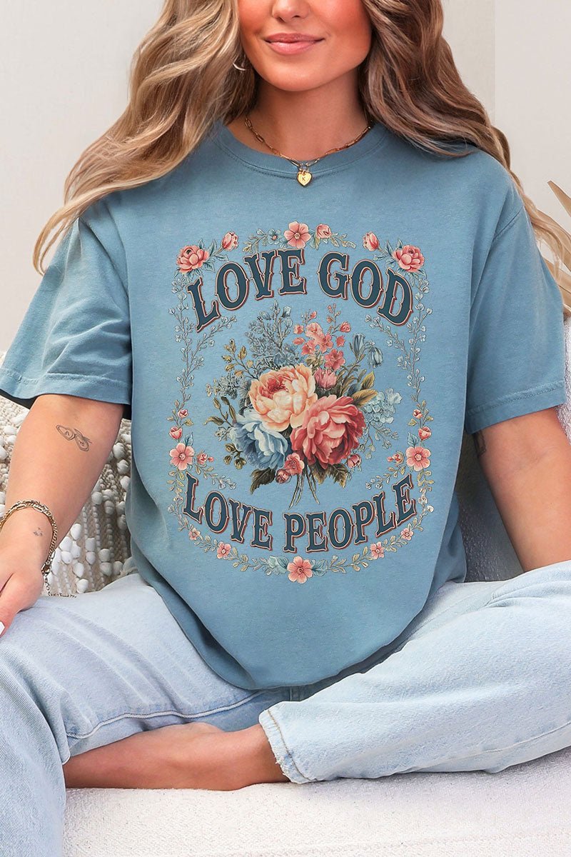 Old Garden Love God Comfort Colors Adult Ring - Spun Cotton Tee - Wholesale Accessory Market