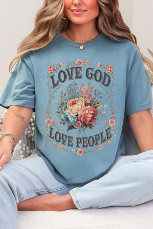 Old Garden Love God Comfort Colors Adult Ring - Spun Cotton Tee - Wholesale Accessory Market