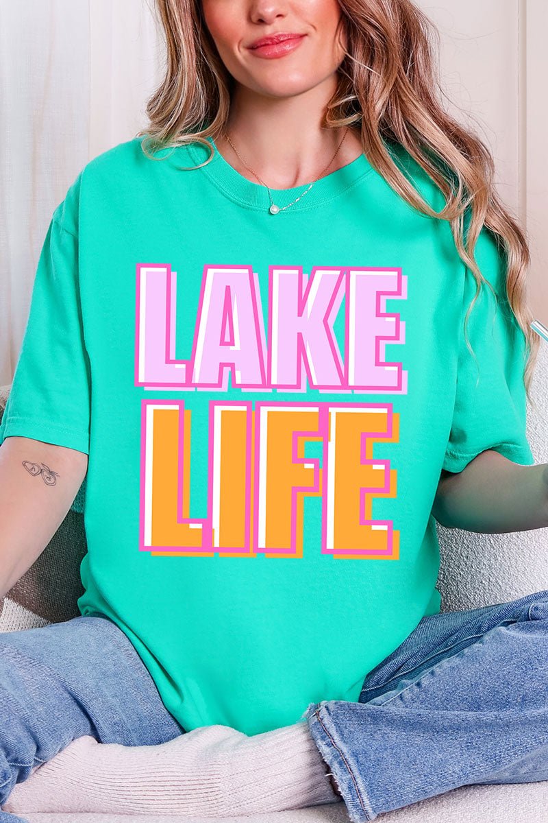 Golden Hour Lake Life Comfort Colors Adult Ring - Spun Cotton Tee - Wholesale Accessory Market