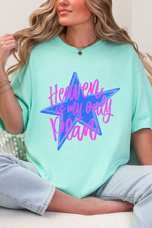 Heaven Is My Only Plan Comfort Colors Adult Ring - Spun Cotton Tee - Wholesale Accessory Market