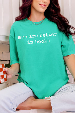 Men Are Better In Books Comfort Colors Adult Ring - Spun Cotton Tee - Wholesale Accessory Market