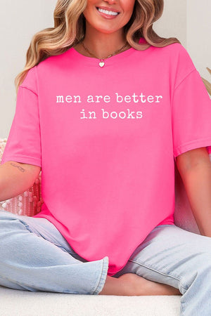 Men Are Better In Books Comfort Colors Adult Ring - Spun Cotton Tee - Wholesale Accessory Market