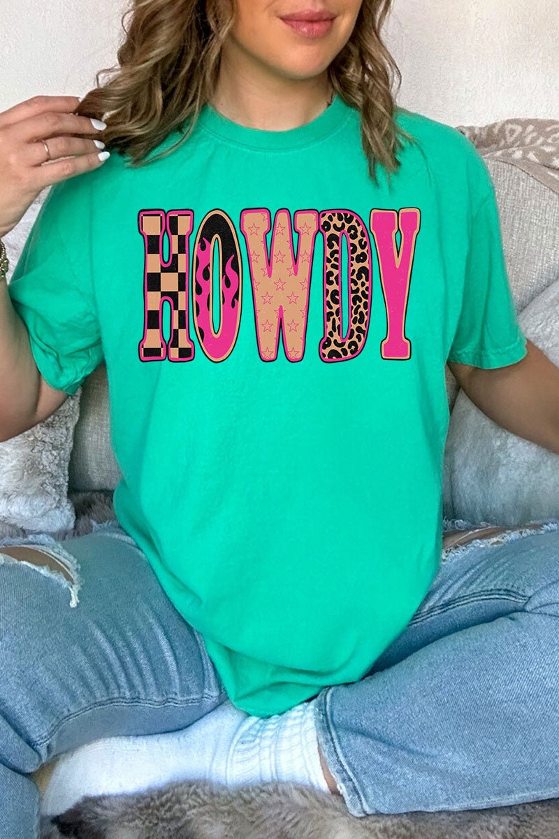 Pink Heat Howdy Comfort Colors Adult Ring - Spun Cotton Tee - Wholesale Accessory Market