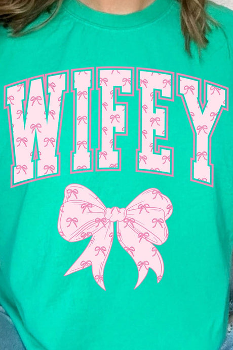 Pink Wifey Coquette Comfort Colors Adult Ring - Spun Cotton Tee - Wholesale Accessory Market