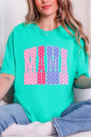 Polka Dot Pop Mama Comfort Colors Adult Ring - Spun Cotton Tee - Wholesale Accessory Market