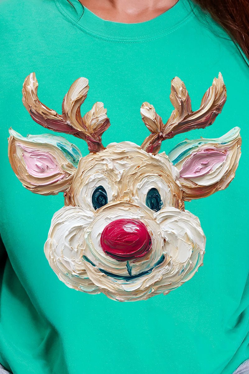 The Colorful Painted Deer Comfort Colors Adult Ring - Spun Cotton Tee - Wholesale Accessory Market
