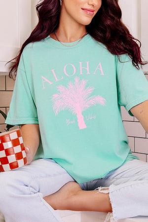 Aloha Vibes Comfort Colors Adult Ring - Spun Cotton Tee - Wholesale Accessory Market