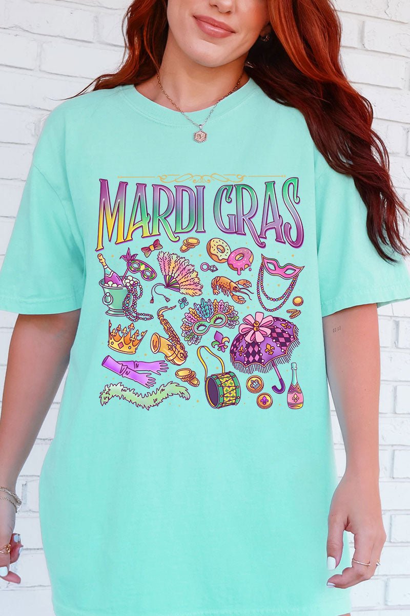 Beads, Bows, and Bourbon St Comfort Colors Adult Ring - Spun Cotton Tee - Wholesale Accessory Market