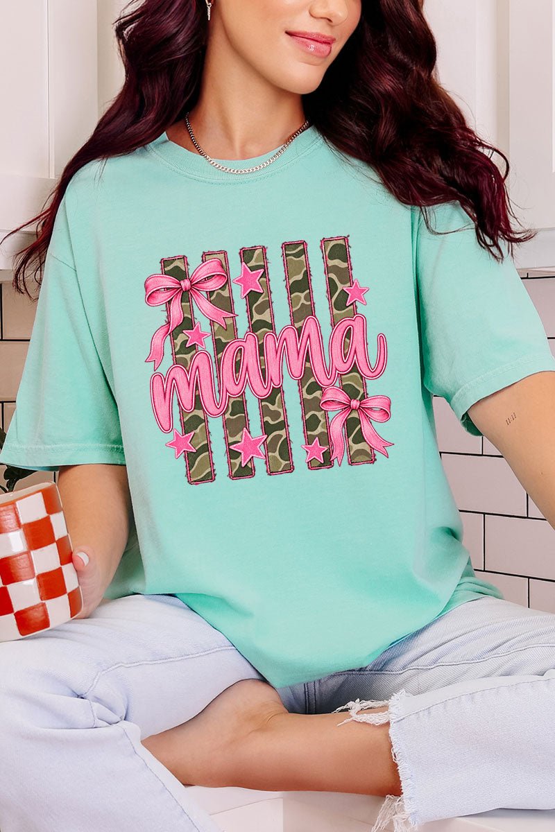 Camo Cutie Mama Comfort Colors Adult Ring-Spun Cotton Tee - Wholesale Accessory Market