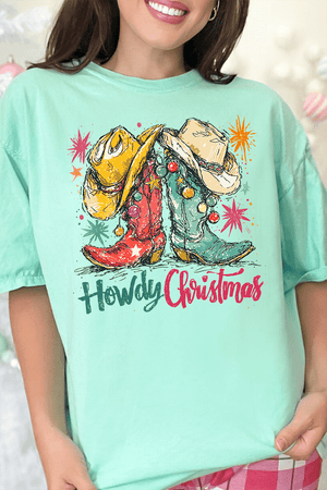 Christmas Boot Scootin' Comfort Colors Adult Ring - Spun Cotton Tee - Wholesale Accessory Market