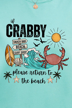 Crabby Beach Comfort Colors Adult Ring-Spun Cotton Tee - Wholesale Accessory Market