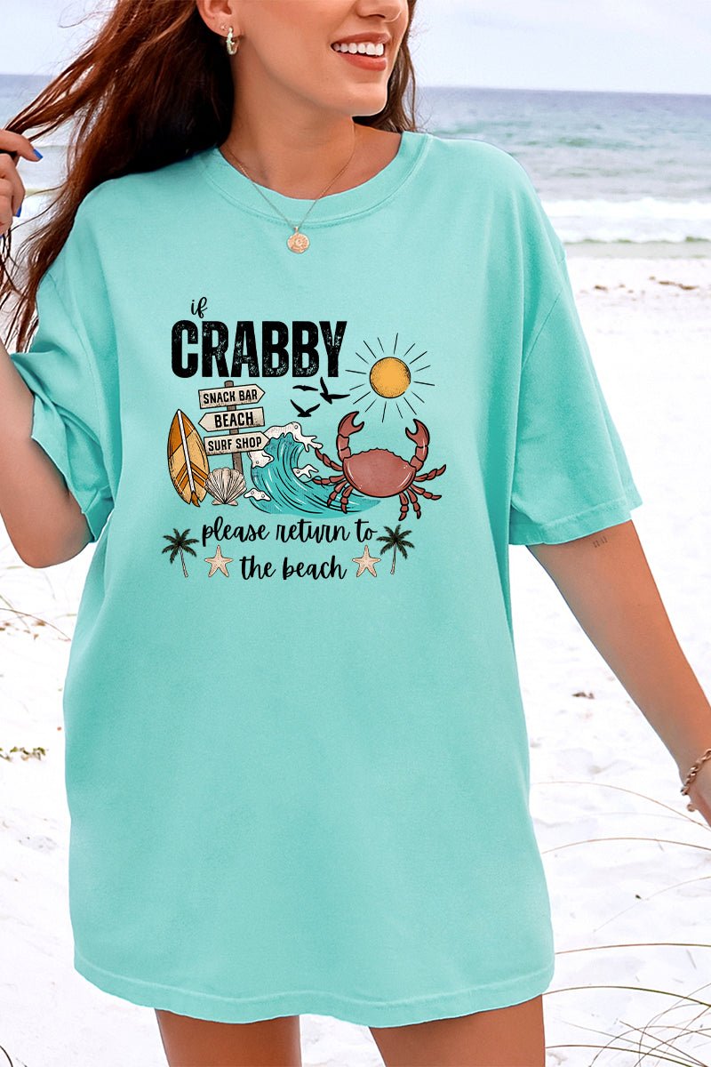 Crabby Beach Comfort Colors Adult Ring-Spun Cotton Tee - Wholesale Accessory Market