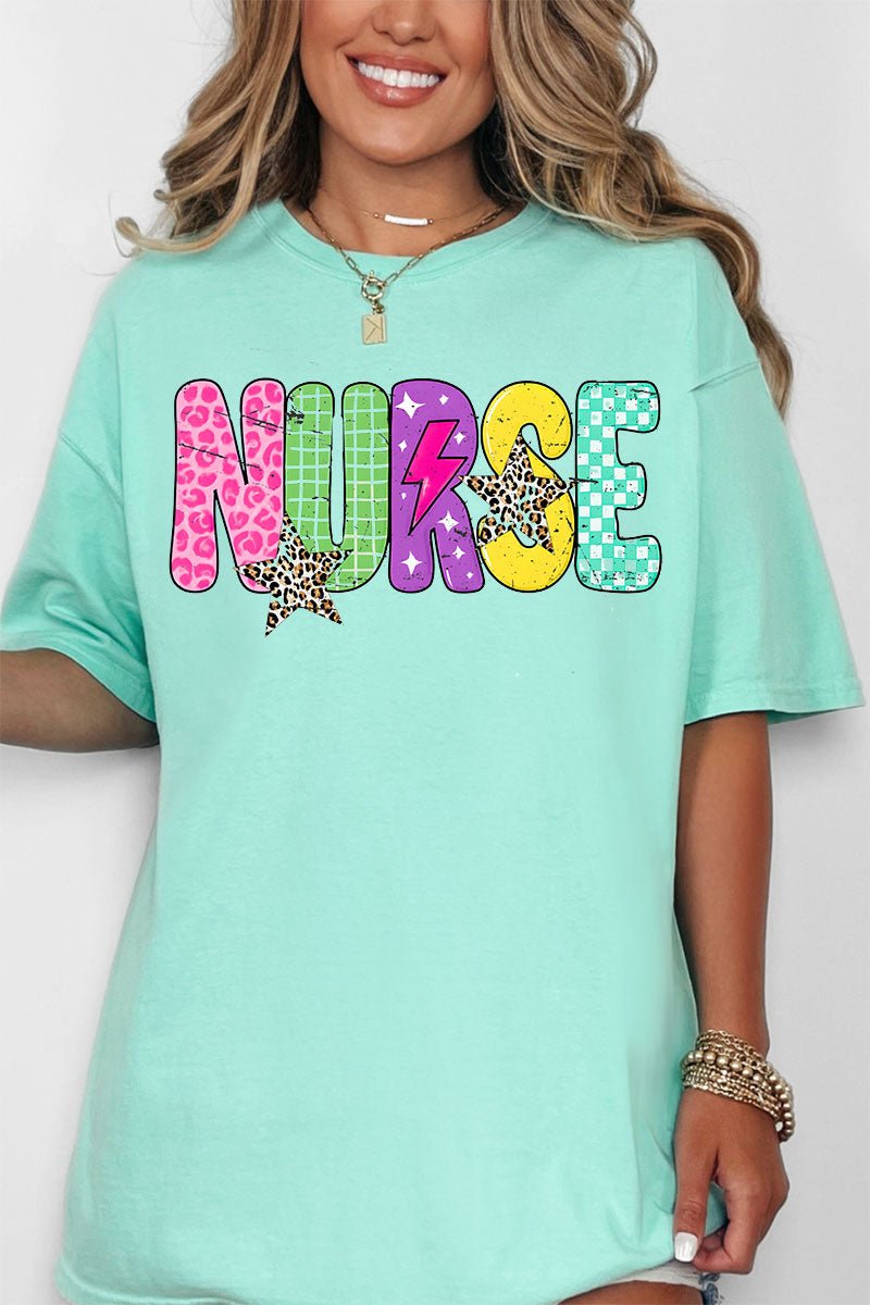 Distressed Retro Nurse Comfort Colors Adult Ring - Spun Cotton Tee - Wholesale Accessory Market