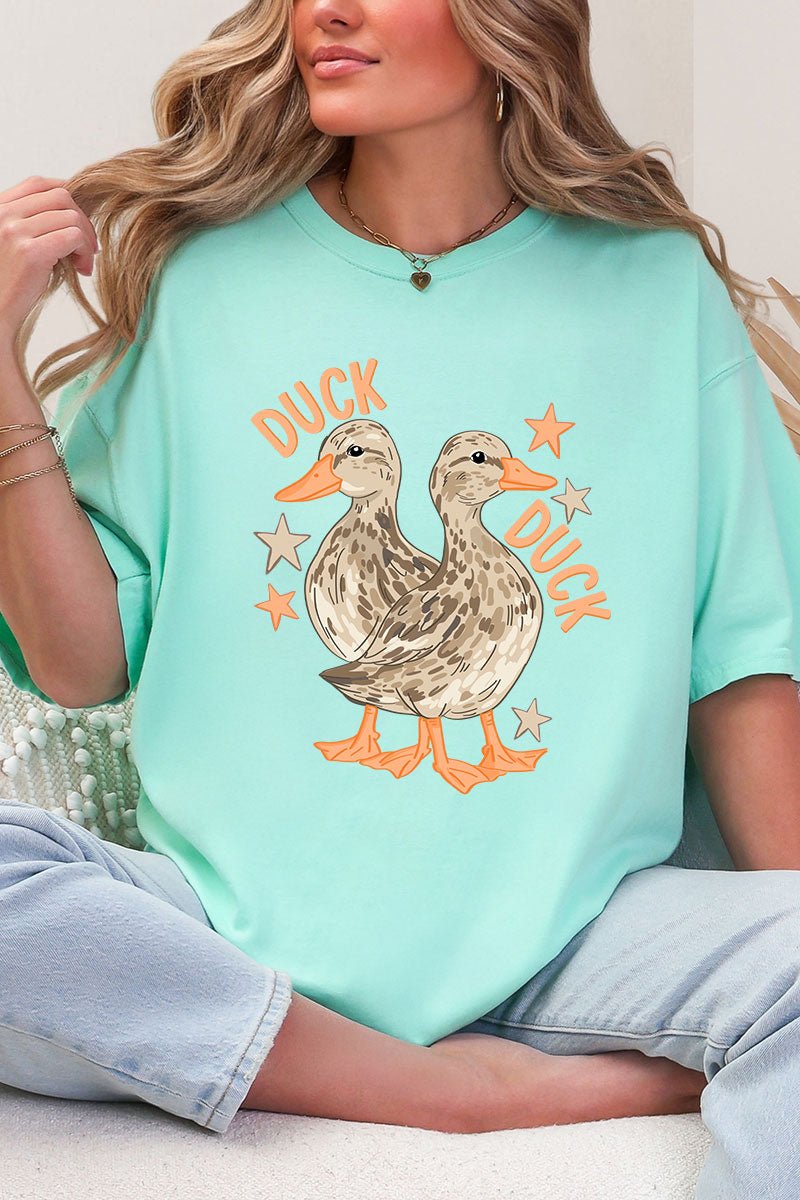 Duck Duck Goose Full Front & Back Design Comfort Colors Adult Ring - Spun Cotton Tee - Wholesale Accessory Market