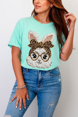 Faux Yarn Easter Bunny Comfort Colors Adult Ring - Spun Cotton Tee - Wholesale Accessory Market