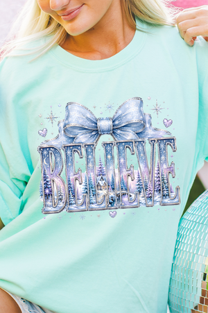 Frosted Fairytale Believe Comfort Colors Adult Ring-Spun Cotton Tee - Wholesale Accessory Market