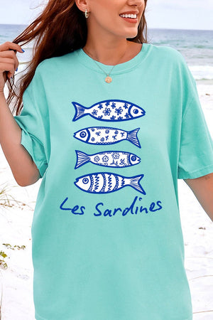 Les Sardines Comfort Colors Adult Ring - Spun Cotton Tee - Wholesale Accessory Market