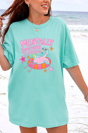 Mentally Somewhere Expensive Comfort Colors Adult Ring-Spun Cotton Tee - Wholesale Accessory Market