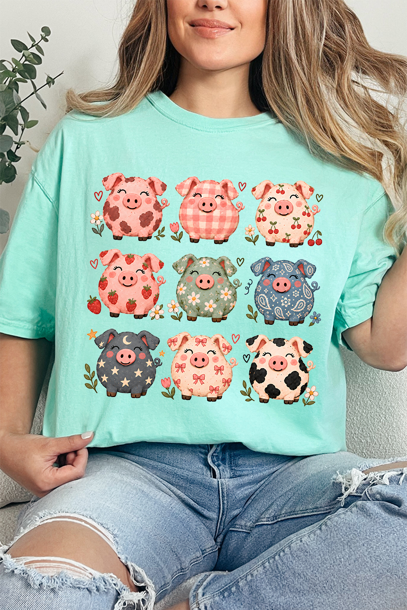 Piggy Crew Comfort Colors Adult Ring-Spun Cotton Tee - Wholesale Accessory Market
