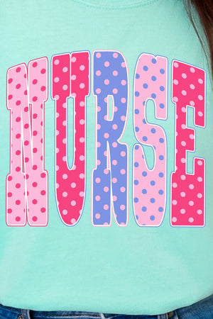 Polka Dot Pop Nurse Comfort Colors Adult Ring-Spun Cotton Tee - Wholesale Accessory Market