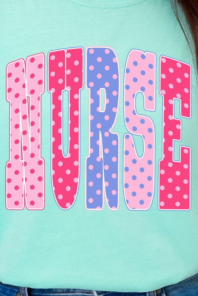 Polka Dot Pop Nurse Comfort Colors Adult Ring-Spun Cotton Tee - Wholesale Accessory Market