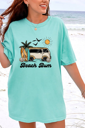 Retro Beach Bum Comfort Colors Adult Ring-Spun Cotton Tee - Wholesale Accessory Market