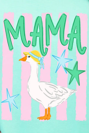 Striped Stars Mama Goose Comfort Colors Adult Ring - Spun Cotton Tee - Wholesale Accessory Market