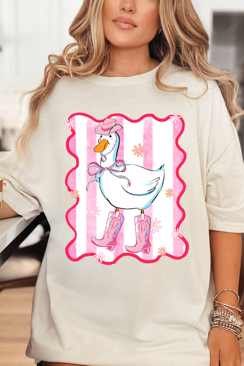 Saddle Up Silly Goose Comfort Colors Adult Ring - Spun Cotton Tee - Wholesale Accessory Market