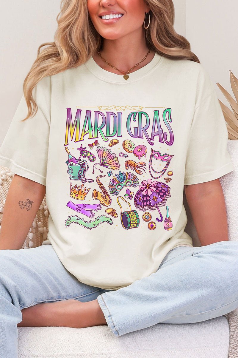 Beads, Bows, and Bourbon St Comfort Colors Adult Ring - Spun Cotton Tee - Wholesale Accessory Market