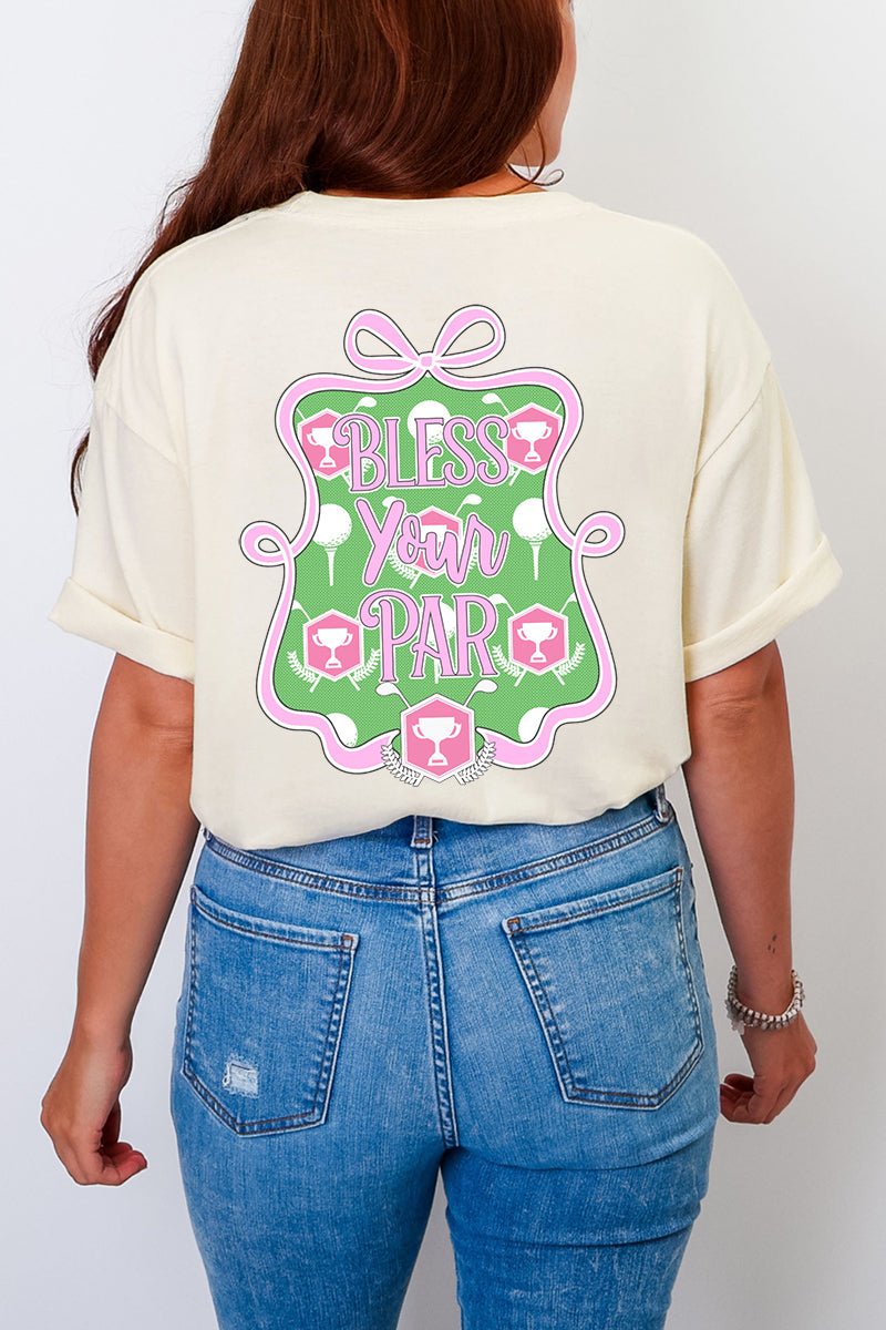 Bless Your Par Front & Back Comfort Colors Adult Ring - Spun Cotton Tee - Wholesale Accessory Market