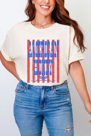 Blue American Honey Energy Comfort Colors Adult Ring - Spun Cotton Tee - Wholesale Accessory Market