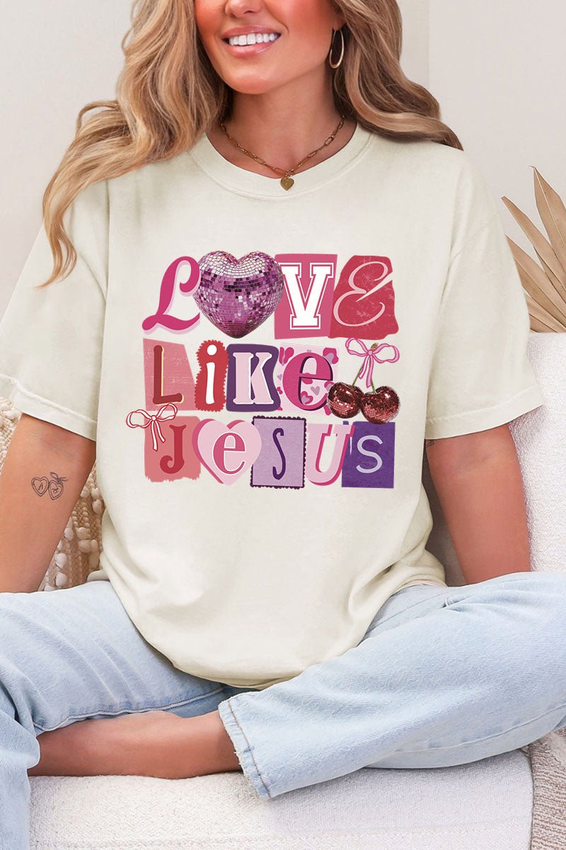 Bold Love Like Jesus Comfort Colors Adult Ring - Spun Cotton Tee - Wholesale Accessory Market