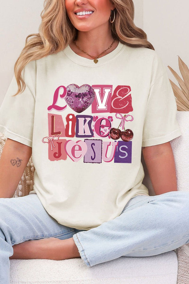 Bold Love Like Jesus Comfort Colors Adult Ring - Spun Cotton Tee - Wholesale Accessory Market