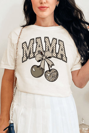 Cherry Luxe Mama Comfort Colors Adult Ring - Spun Cotton Tee - Wholesale Accessory Market