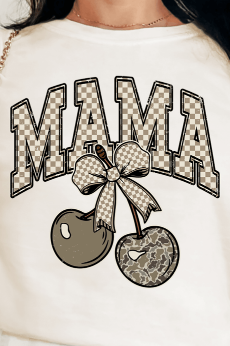 Cherry Luxe Mama Adult Ring-Spun Cotton Tee | Wholesale Accessory