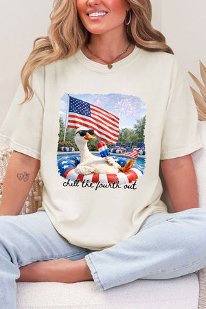 Chill The Fourth Out Comfort Colors Adult Ring - Spun Cotton Tee - Wholesale Accessory Market