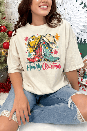 Christmas Boot Scootin' Comfort Colors Adult Ring - Spun Cotton Tee - Wholesale Accessory Market