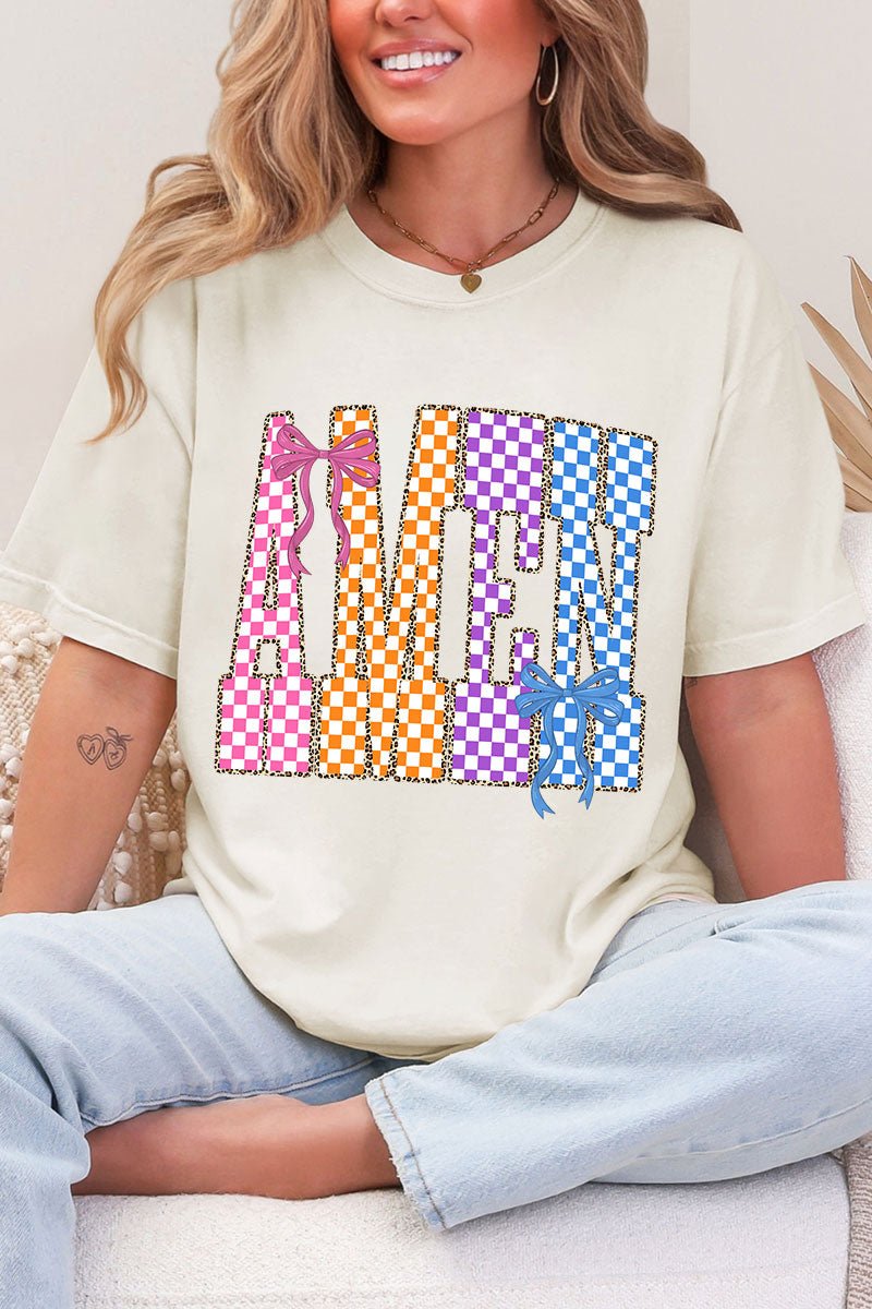 Color Check Amen Comfort Colors Adult Ring - Spun Cotton Tee - Wholesale Accessory Market