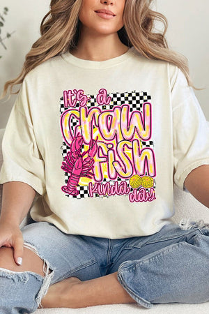 Crawfish Kinda Day Comfort Colors Adult Ring - Spun Cotton Tee - Wholesale Accessory Market