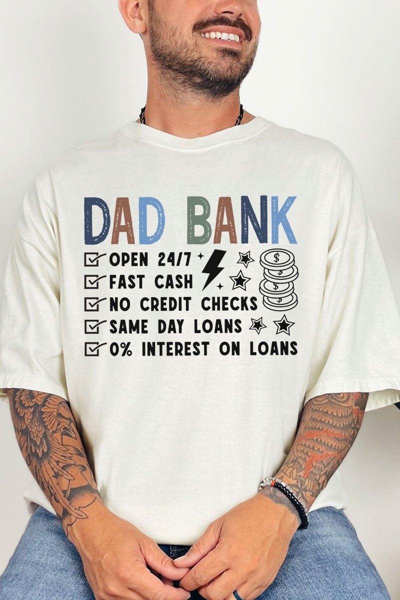 Dad Bank Comfort Colors Adult Ring - Spun Cotton Tee - Wholesale Accessory Market