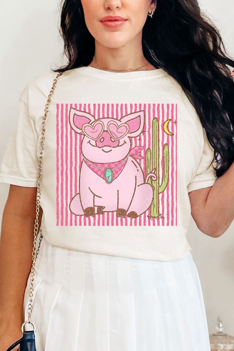 Desert Diva Piggy Comfort Colors Adult Ring - Spun Cotton Tee - Wholesale Accessory Market