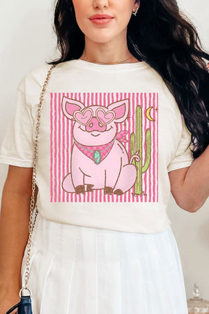 Desert Diva Piggy Comfort Colors Adult Ring - Spun Cotton Tee - Wholesale Accessory Market