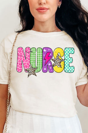 Distressed Retro Nurse Comfort Colors Adult Ring - Spun Cotton Tee - Wholesale Accessory Market