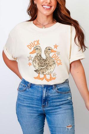 Duck Duck Goose Full Front & Back Design Comfort Colors Adult Ring - Spun Cotton Tee - Wholesale Accessory Market