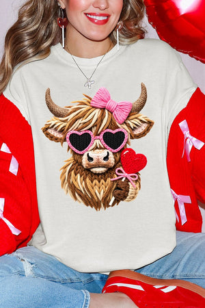 Faux Yarn Highland Romance Comfort Colors Adult Ring - Spun Cotton Tee - Wholesale Accessory Market