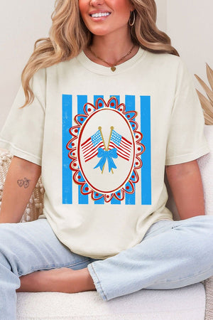 Freedom Flags Forever Comfort Colors Adult Ring - Spun Cotton Tee - Wholesale Accessory Market