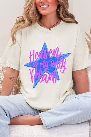 Heaven Is My Only Plan Comfort Colors Adult Ring - Spun Cotton Tee - Wholesale Accessory Market