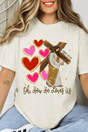 He Loves Us Hearts Comfort Colors Adult Ring - Spun Cotton Tee - Wholesale Accessory Market