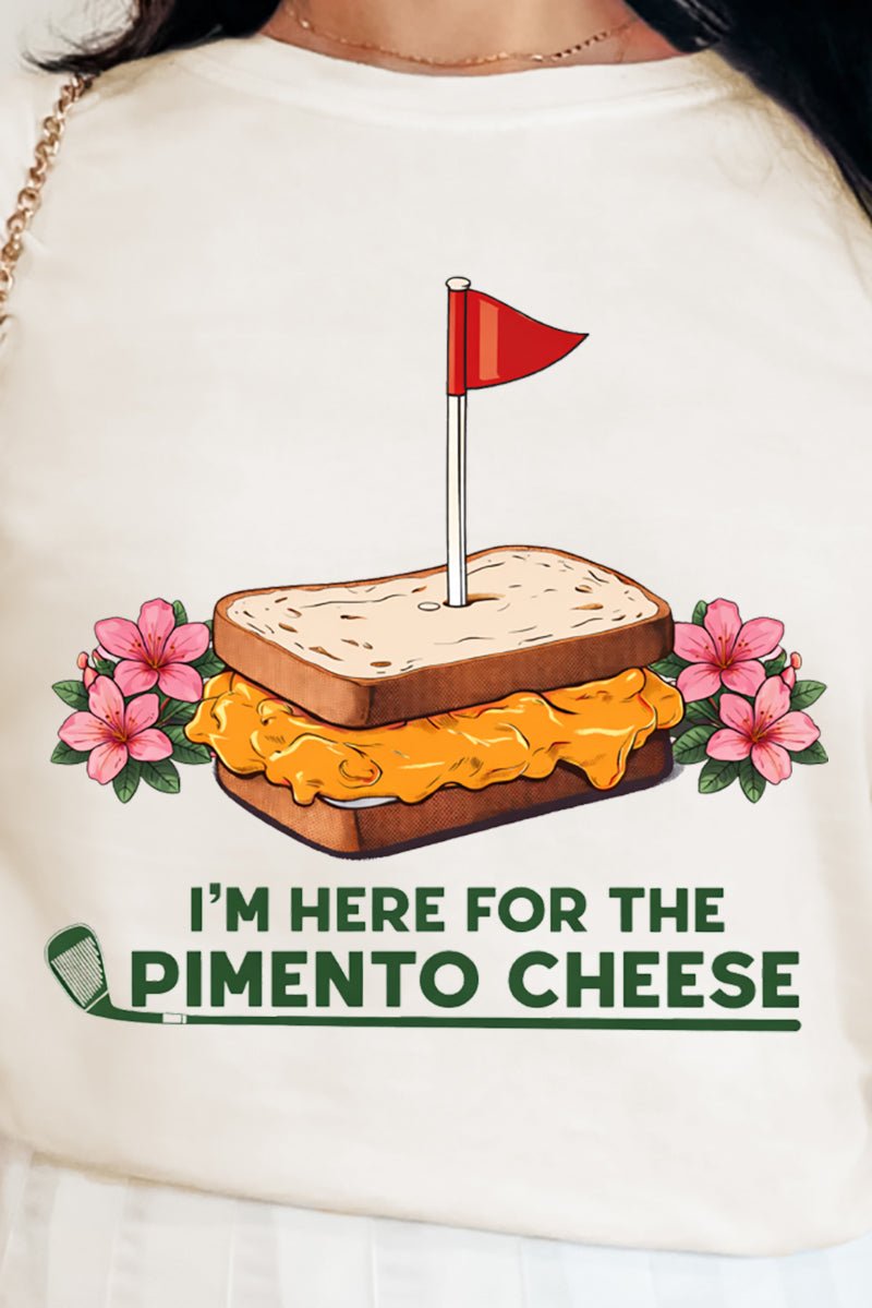 Here For The Pimento Cheese Comfort Colors Adult Ring - Spun Cotton Tee - Wholesale Accessory Market