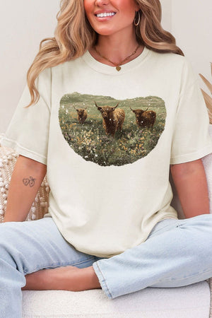 Highland Herd Comfort Colors Adult Ring - Spun Cotton Tee - Wholesale Accessory Market